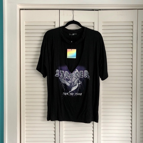 ❌[SOLD]❌ NWT - Missguided black cut out graphic T-shirt - Picture 2 of 6